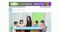 Desktop Screenshot of phonicsandplaygroup.com